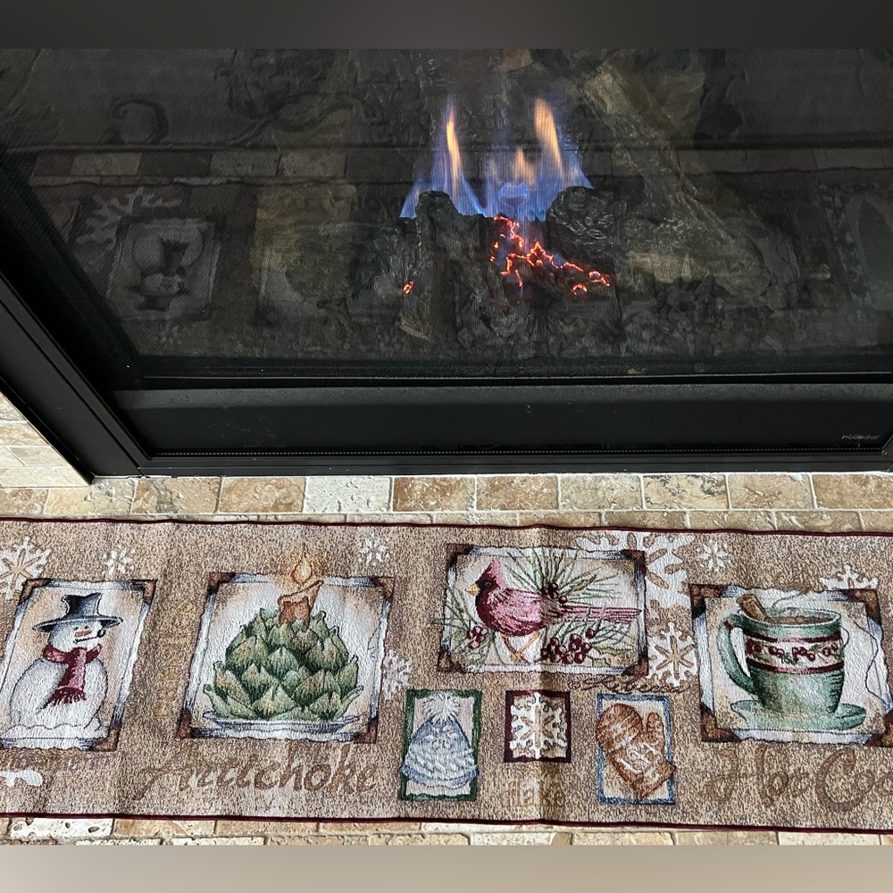 Tapestry Table Runner “Winter Memories” by Rebecca Carter 13 x 72 USA 🇺🇸 made